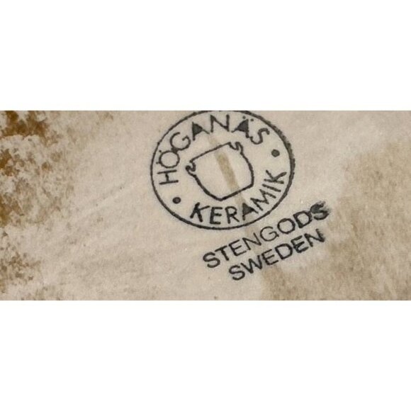 Vtg Made in Sweeden Tee Pot Hoganas Keramik Stengods Yellow Mid-Century 9" x 7" - Picture 8 of 12